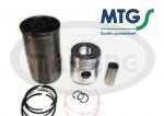 Set of cylinder liner,piston,piston rings,pin /assembly/LIAZ 014 130mm/3-piston rings No 312000319