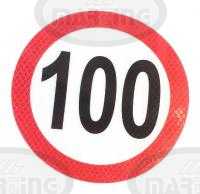 Plate max speed 100 km/h (fi 160mm/ reflective)
Click to display image detail.