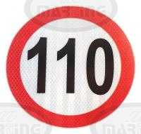 Plate max speed 110 km/h (fi 200mm/ reflective)
Click to display image detail.