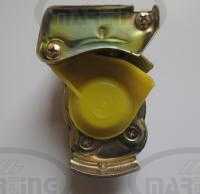 Yellow palm coupling head for trailer - M16x1,5
Click to display image detail.