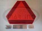 REFLEX BOARDS , LABELS Triangle for slow vehicle(plastic) + holder 53.351.949