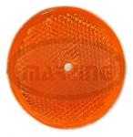 ZETOR UR I Reflective plate 80 - orange, 1 hole (321853732009, 97-7385