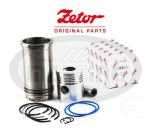 ZETOR UR I Set of cylinder liner - assembly UR I 100mm/4-piston rings, original ZETOR (6011-0099, 67110099)