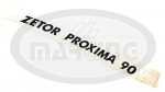 ZETOR UR III, PROXIMA, FORTERRA Nápis "ZETOR PROXIMA 90" ľavý (65802115)