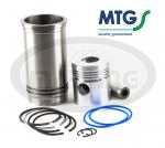 ZETOR-ZTS-UDS-UNC Set of cylinder liner,piston,piston rings,pin - assembly UR I 102mm/4piston rings (7011-0099, 691100
