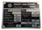 ЗЕТОР 50 СУПЕР Production label Z 50 (S105.0001)