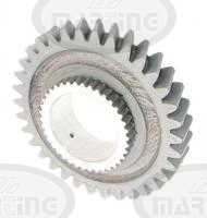 Driven gear of 2nd speed teeth = 34 (64121103, 64.121.003)
Click to display image detail.