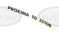 Nápis "ZETOR PROXIMA 90" pravý (65802116)
Kliknutím zobrazíte detail obrázku.