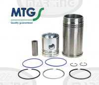 Set of cylinder liner,piston,piston rings,pin /assembly/UR I 102mm/3-piston rings 6.modernization
Click to display image detail.