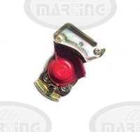 Red palm coupling head for car/tractor-moving  - M22x1,5 (53.236.911, 78.236.914)
Click to display image detail.